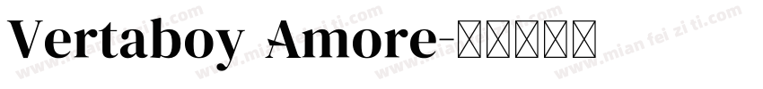 Vertaboy Amore字体转换